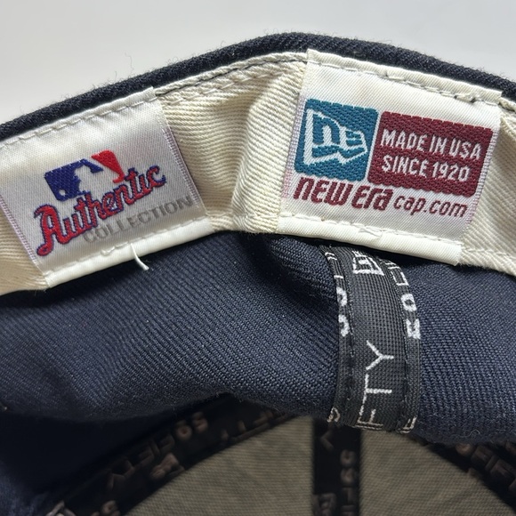 Atlanta Braves New Era 59Fifty MLB Cap Hat Fitted Size 7 1/2 Red & Blue - Picture 5 of 8